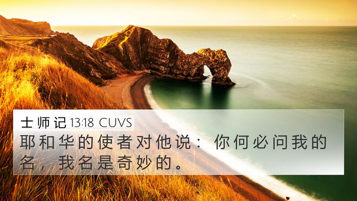 士 师 记 13:18 CUVS Bible Verse Image