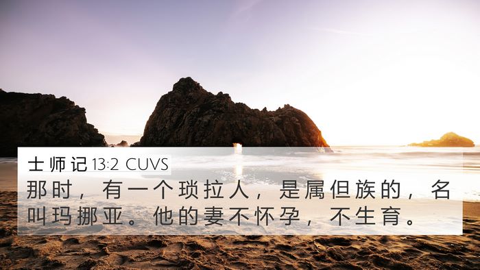 士 师 记 13:2 CUVS Bible Verse Image