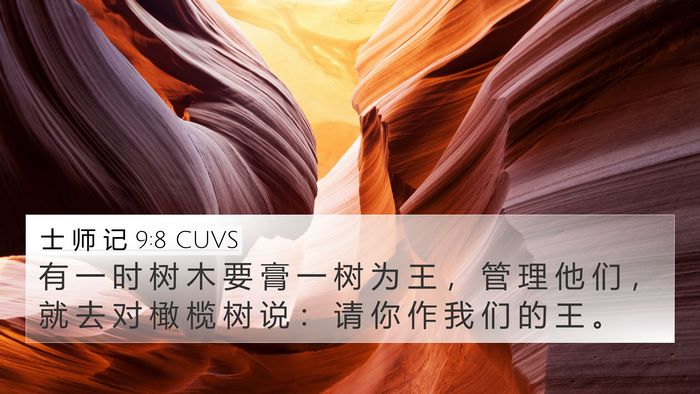 士 师 记 9:8 CUVS Bible Verse Image