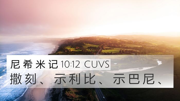 尼 希 米 记 10:12 CUVS Bible Verse Image