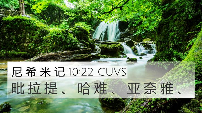 尼 希 米 记 10:22 CUVS 4K Wallpaper - 毗 拉 提 、 哈 难 、 亚 奈 雅 - 4K Wallpaper Bible Verse
