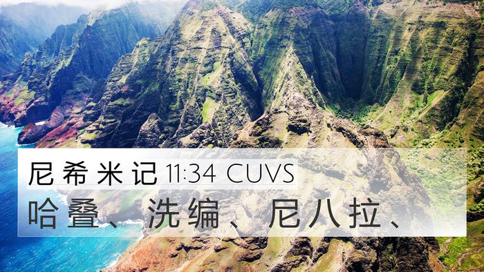尼 希 米 记 11:34 CUVS Bible Verse Image