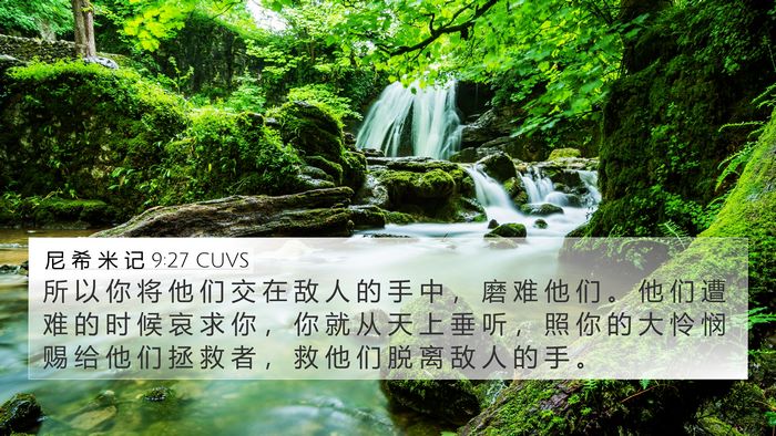 尼 希 米 记 9:27 CUVS Bible Verse Image