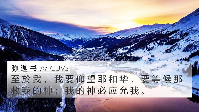 弥 迦 书 7:7 CUVS Bible Verse Image