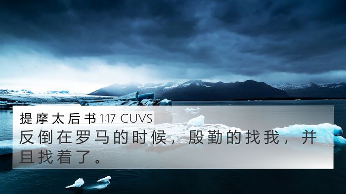 提 摩 太 后 书 1:17 CUVS Bible Verse Image