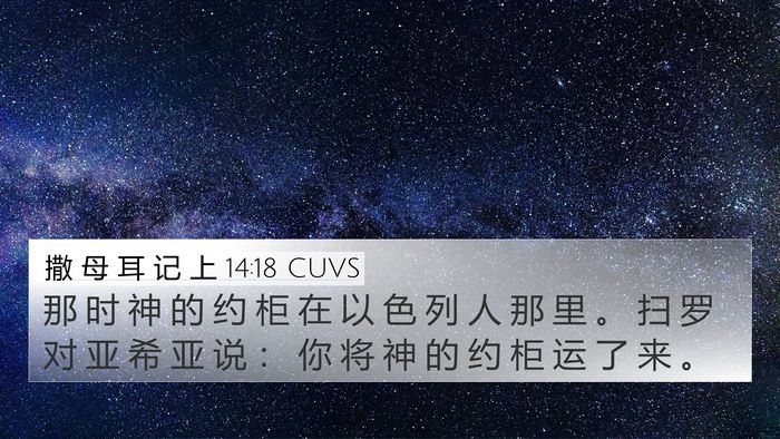 撒 母 耳 记 上 14:18 CUVS Bible Verse Image