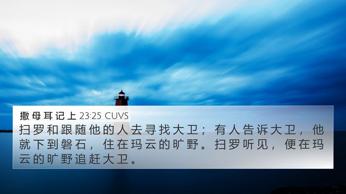 撒 母 耳 记 上 23:25 CUVS Bible Verse Image