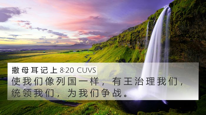 撒 母 耳 记 上 8:20 CUVS Bible Verse Image