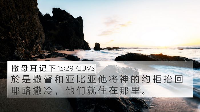撒 母 耳 记 下 15:29 CUVS Bible Verse Image