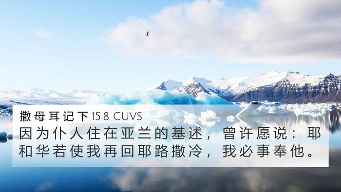 撒 母 耳 记 下 15:8 CUVS Bible Verse Image