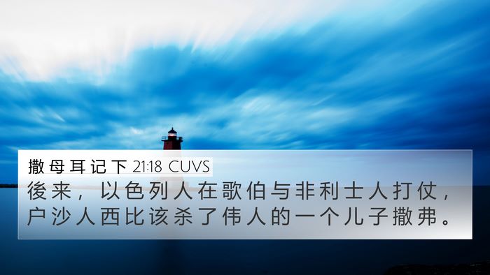 撒 母 耳 记 下 21:18 CUVS Bible Verse Image
