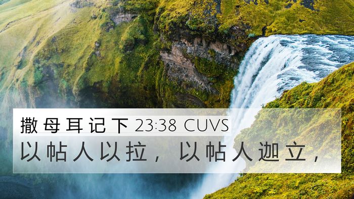 撒 母 耳 记 下 23:38 CUVS Bible Verse Image