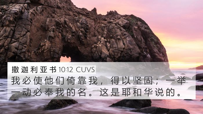 撒 迦 利 亚 书 10:12 CUVS Bible Verse Image