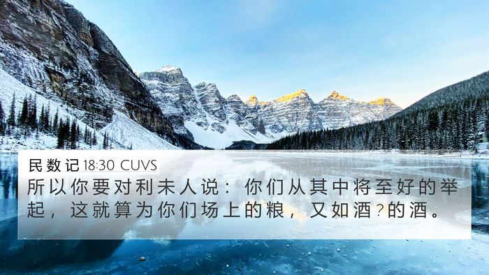 民 数 记 18:30 CUVS Bible Verse Image
