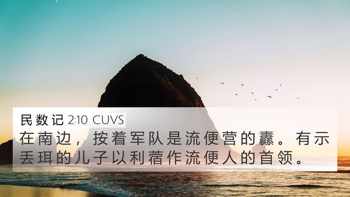 民 数 记 2:10 CUVS Bible Verse Image