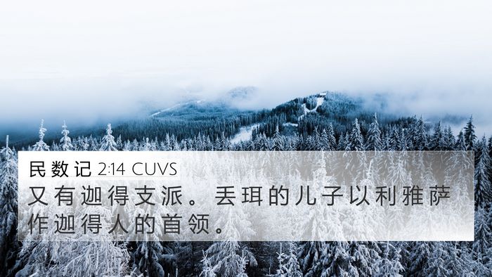 民 数 记 2:14 CUVS Bible Verse Image