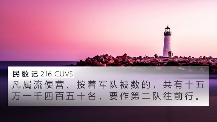民 数 记 2:16 CUVS Bible Verse Image
