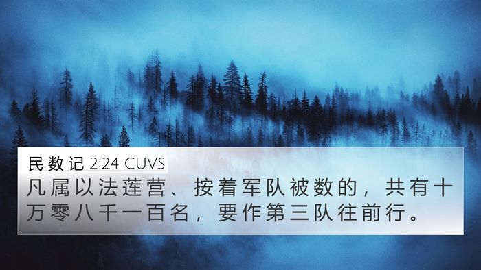 民 数 记 2:24 CUVS Bible Verse Image