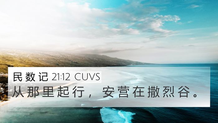 民 数 记 21:12 CUVS Bible Verse Image