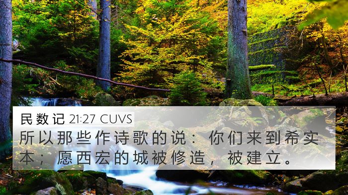 民 数 记 21:27 CUVS Bible Verse Image