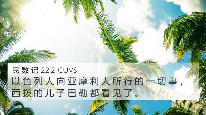 民 数 记 22:2 CUVS Bible Verse Image