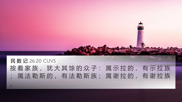 民 数 记 26:20 CUVS Bible Verse Image