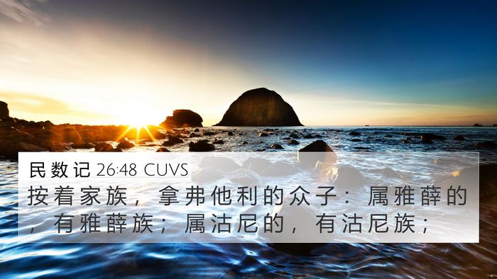 民 数 记 26:48 CUVS Bible Verse Image
