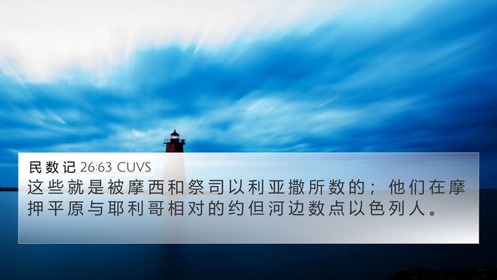 民 数 记 26:63 CUVS Bible Verse Image