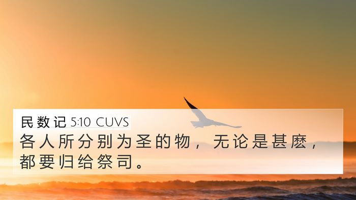 民 数 记 5:10 CUVS 4K Wallpaper - 各 人 所 分 别 为 圣 的 物 ， 无 论 - 4K Wallpaper Bible Verse