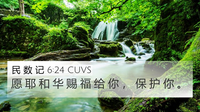民 数 记 6:24 CUVS Bible Verse Image