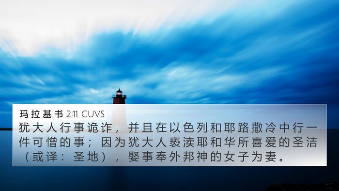 玛 拉 基 书 2:11 CUVS Bible Verse Image