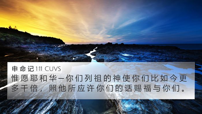 申 命 记 1:11 CUVS Bible Verse Image