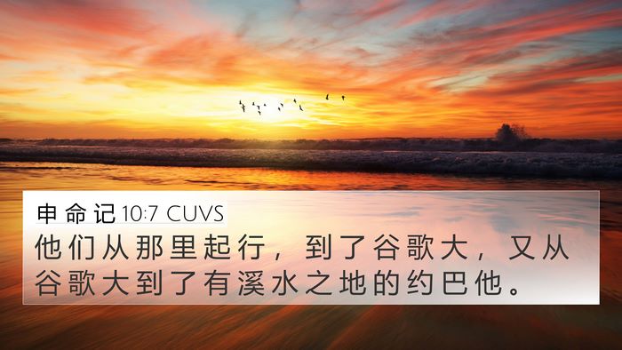 申 命 记 10:7 CUVS Bible Verse Image
