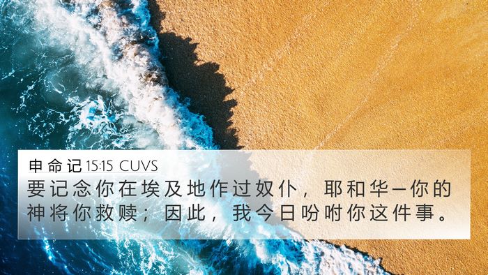 申 命 记 15:15 CUVS Bible Verse Image