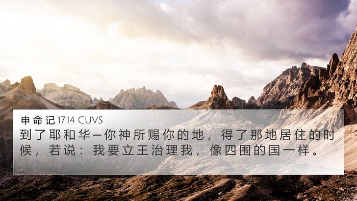 申 命 记 17:14 CUVS Bible Verse Image