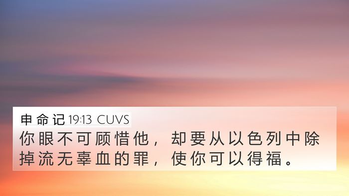 申 命 记 19:13 CUVS Bible Verse Image