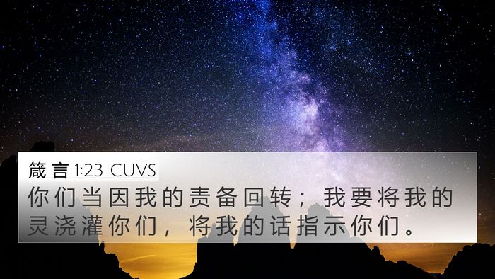 箴 言 1:23 CUVS Bible Verse Image