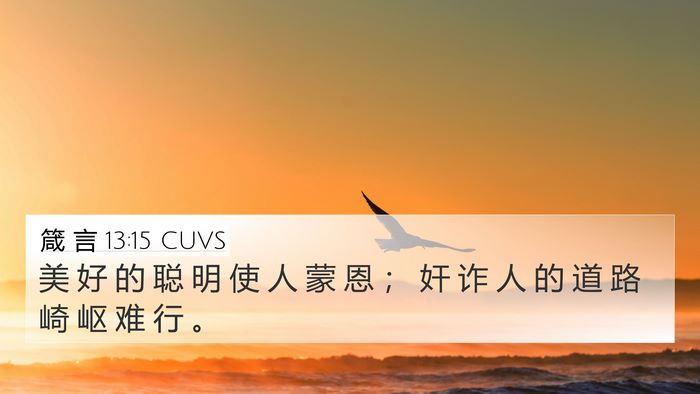 箴 言 13:15 CUVS Bible Verse Image