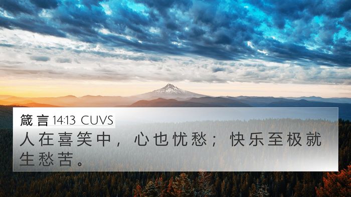 箴 言 14:13 CUVS Bible Verse Image