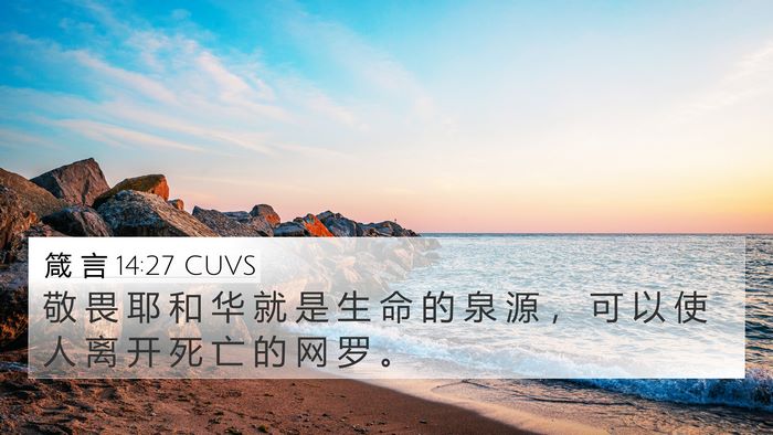 箴 言 14:27 CUVS Bible Verse Image