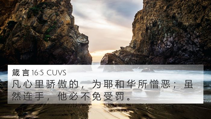 箴 言 16:5 CUVS Bible Verse Image