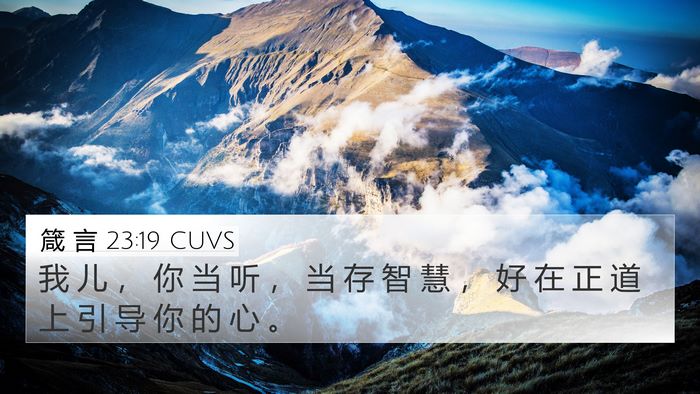 箴 言 23:19 CUVS Bible Verse Image