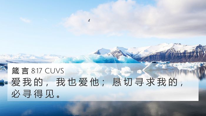 箴 言 8:17 CUVS Bible Verse Image