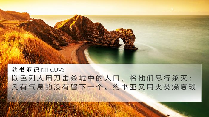 约 书 亚 记 11:11 CUVS Bible Verse Image