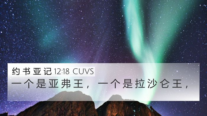 约 书 亚 记 12:18 CUVS 4K Wallpaper - 一 个 是 亚 弗 王 ， 一 个 是 拉 沙 - 4K Wallpaper Bible Verse