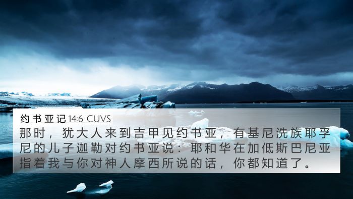 约 书 亚 记 14:6 CUVS Bible Verse Image