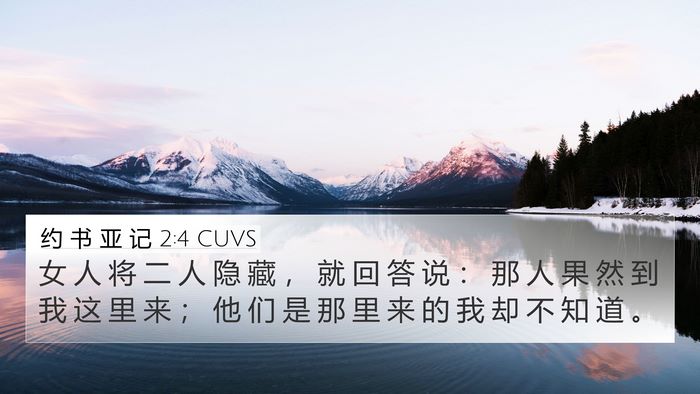 约 书 亚 记 2:4 CUVS Bible Verse Image