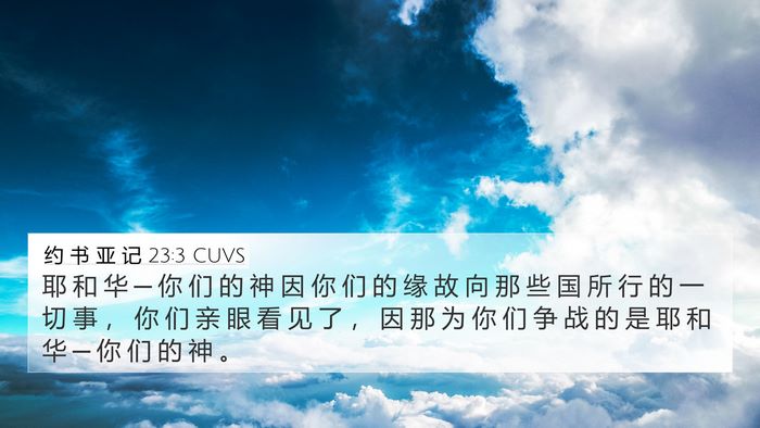 约 书 亚 记 23:3 CUVS Bible Verse Image