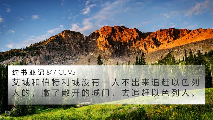 约 书 亚 记 8:17 CUVS Bible Verse Image