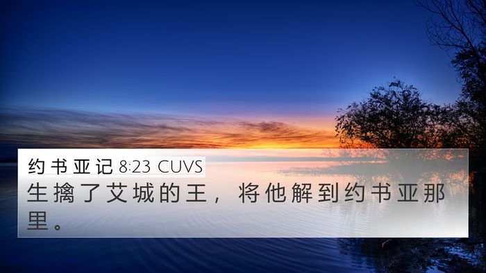 约 书 亚 记 8:23 CUVS 4K Wallpaper - 生 擒 了 艾 城 的 王 ， 将 他 解 到 - 4K Wallpaper Bible Verse